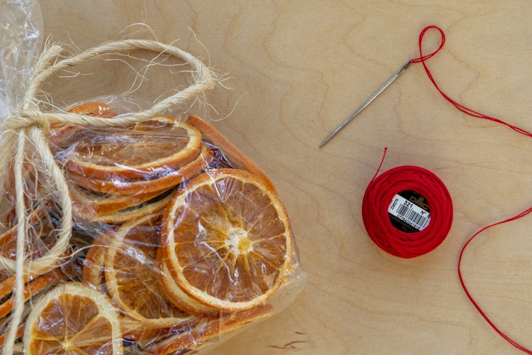 Dried Orange Garland Supplies