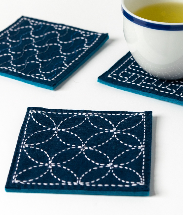 Sashiko Stitching: Japanese Embroidery with Free Pattern